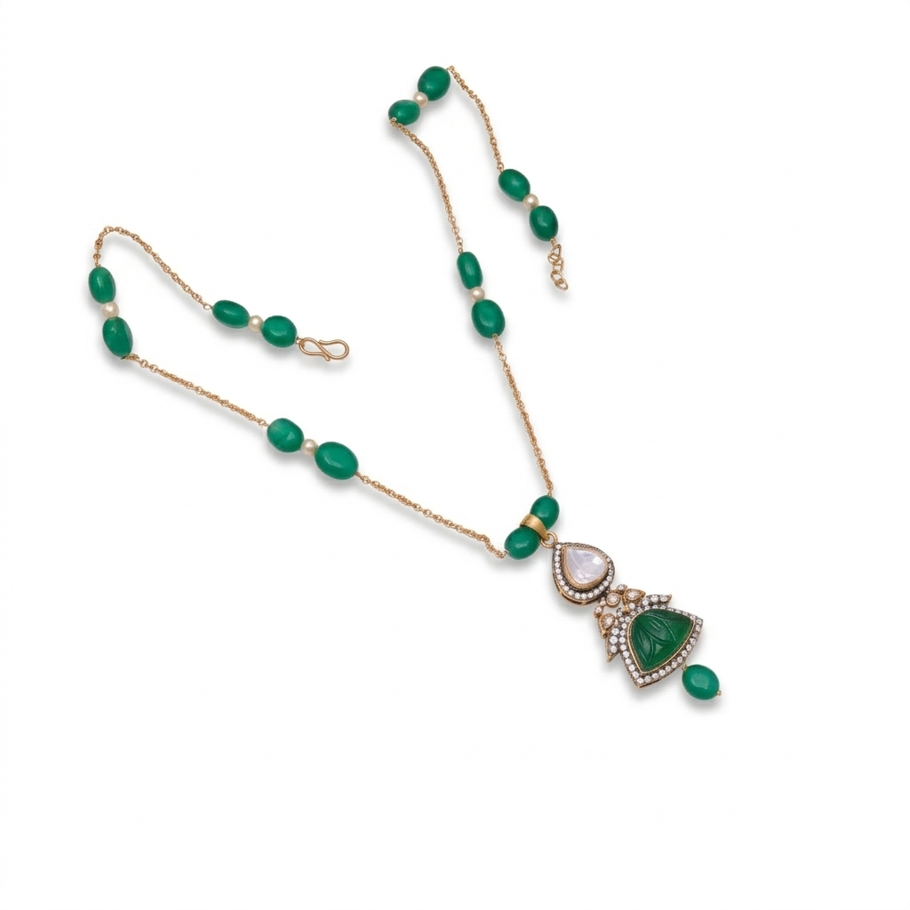 Noor Panna Pendant Necklace