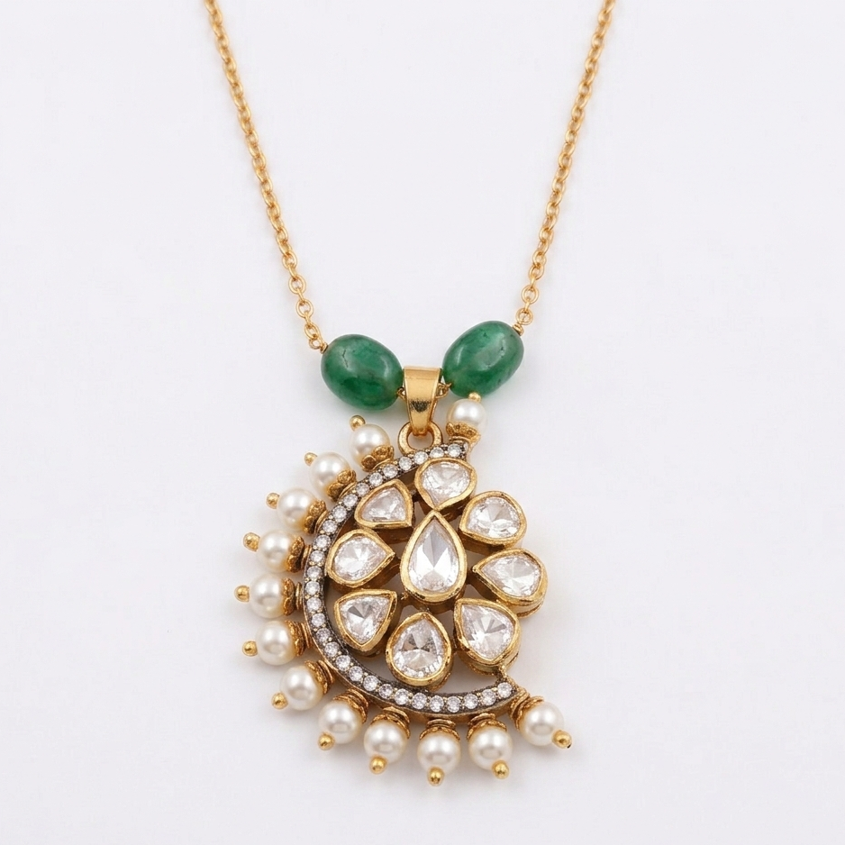 Meher Kundan Bloom Pendant