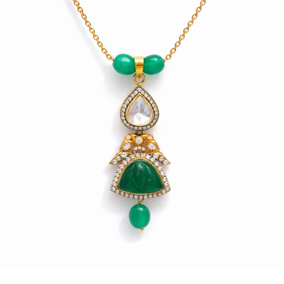 Noor Panna Pendant Necklace